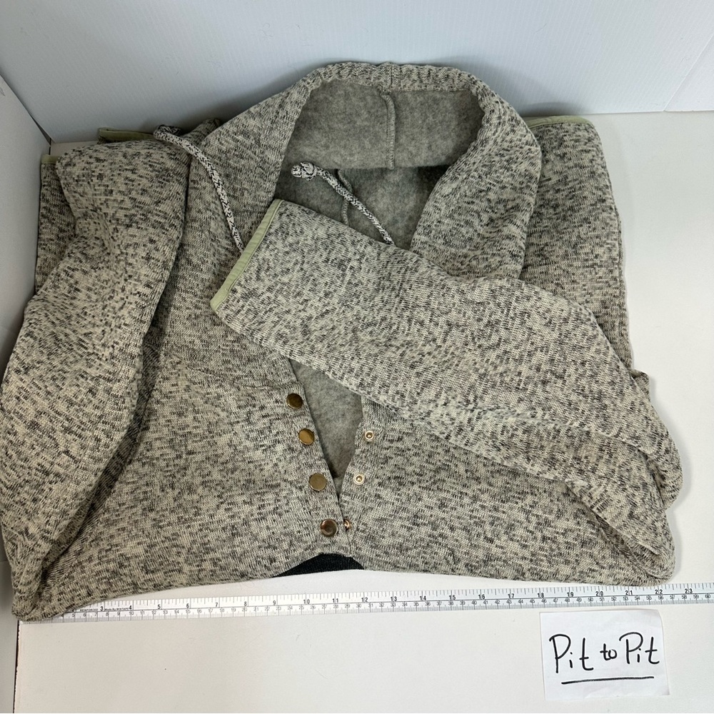 SHEILAY Hoodie Snowman Plus Sz XXL Kangaroo Pocket Drawstring Fleece Lin… - Picture 10 of 10